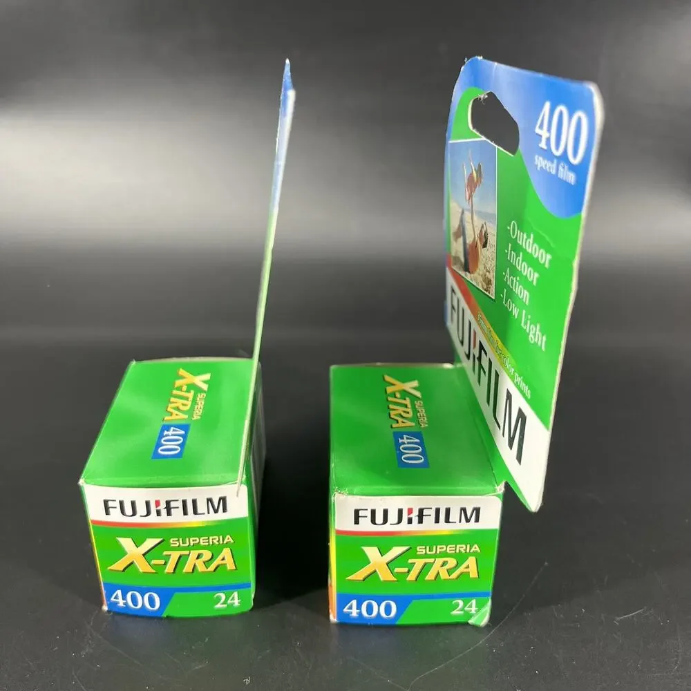 2 Rolls of FujiFilm Superia X-Tra 400 Speed Film 24 Exposures (48 Total)